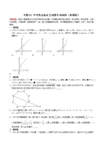 专题31 中考热点新定义问题专项训练-2023年中考数学二轮复习核心考点专题提优拓展训练