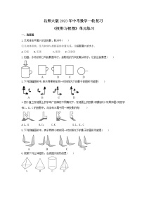 北师大版2023年中考数学一轮复习《投影与视图》单元练习（含答案）