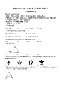 河北省石家庄市藁城区2022-2023学年八年级上学期期末考试数学试题（含答案）