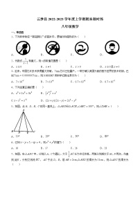 湖北省孝感市云梦县2022-2023学年八年级上学期期末限时练数学试题（含答案）