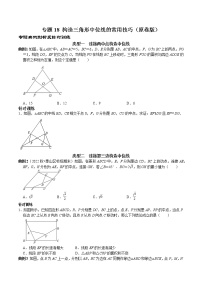 专题18 构造三角形中位线的常用技巧-2022-2023学年八学下册专题提优及章节测试卷（人教年级数