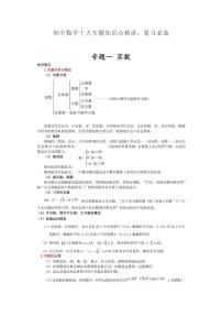 初中数学十大专题知识点精讲