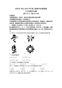 四川省南充市2022-2023学年八年级上学期期末数学试题