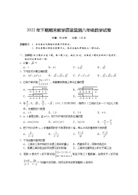 湖南省岳阳市城区2022-2023学年八年级上学期期末教学质量监测数学试题(含答案)