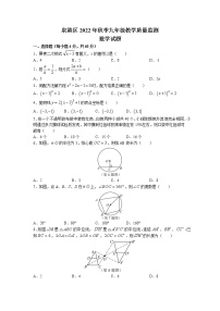 福建省泉州市泉港区2022-2023学年九年级上学期期末教学质量检测数学试题