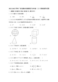 2022-2023学年广东省惠州市惠阳区七年级（上）期末数学试卷