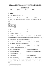 福建省龙岩市长汀县2022-2023学年七年级上学期期末质量抽查数学试卷