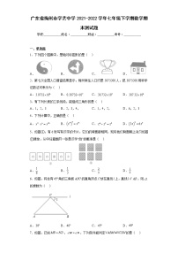 广东省梅州市学艺中学2021-2022学年七年级下学期数学期末测试题