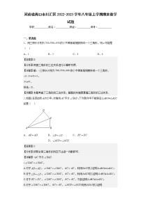 河南省周口市川汇区2022-2023学年八年级上学期期末数学试题