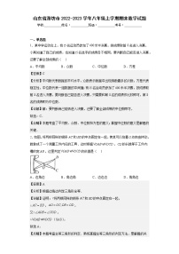 山东省潍坊市2022-2023学年八年级上学期期末数学试题