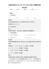 安徽省合肥市庐江县2022-2023学年七年级上学期期末抽测数学试卷