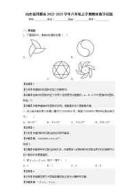 山东省日照市2022-2023学年八年级上学期期末数学试题