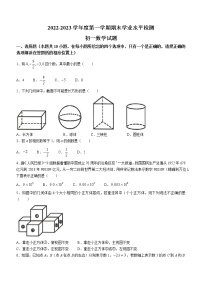 山东省淄博市张店区2022-2023学年七年级上学期期末数学试题(含答案)