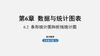 初中数学浙教版七年级下册6.2条形统计图和折线统计图背景图课件ppt