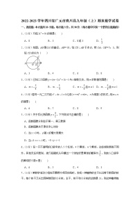 2022-2023学年四川省广元市青川县九年级（上）期末数学试卷