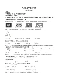 山东省菏泽市定陶区2022-2023学年八年级上学期期末数学试题（含答案）