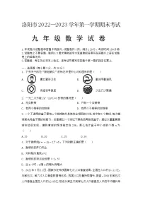 河南省洛阳市2022-2023学年九年级上学期期末数学试卷(含答案)