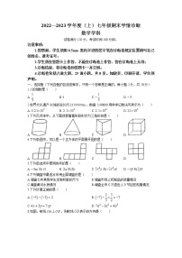 辽宁省沈阳市大东区2022-2023学年七年级上学期期末数学试题