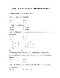 【人教版】2022-2023学年八年级下册数学期末专项提升试卷（含解析）