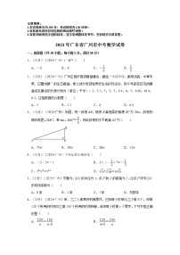 2023年广东省广州市中考数学模拟试题及答案