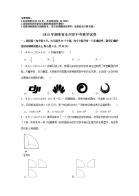 2023年湖南省永州市中考数学模拟试题及答案