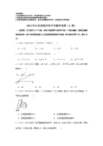 2023年山东省滨州市中考数学模拟试题（a卷）及答案