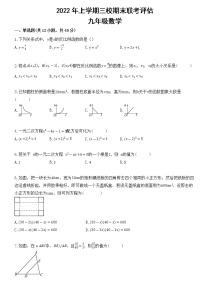 湖南省益阳市安化县小淹镇三校2022-2023学年九年级上学期期末联考评估数学试卷(含答案)