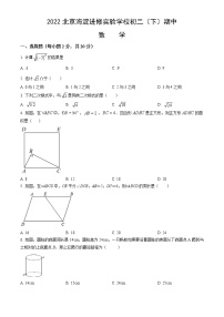 2022北京海淀进修实验学校初二（下）期中数学试卷