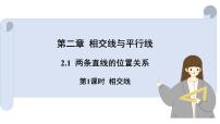 初中数学第二章 相交线与平行线1 两条直线的位置关系优秀课件ppt