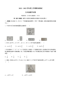 辽宁省丹东市宽甸满族自治县2022-2023学年九年级上学期期末数学试题（含答案）