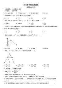 2023年上海市浦东新区九年级上学期数学期末（中考一模）考试含详解