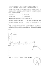 2023年河北省唐山市迁安市中考数学基础质检试卷（含解析）