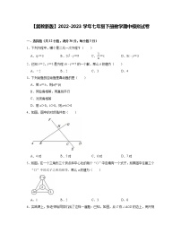 【冀教新版】2022-2023学年七年级下册数学期中模拟试卷(含解析)