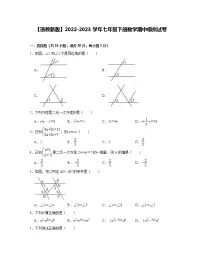 【浙教新版】2022-2023学年七年级下册数学期中模拟试卷（含解析）