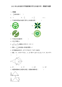 2023年山东省济宁学院附属中学九年级中考一模数学试题