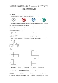 江苏省苏州高新区实验初级中学2022-2023学年九年级下学期数学开学测试试题