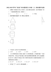 2022-2023学年广东省广州市荔湾区七年级（上）期末数学试卷(含解析）