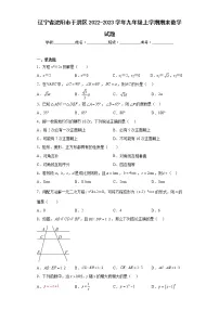 辽宁省沈阳市于洪区2022-2023学年九年级上学期期末数学试题(含详细答案)