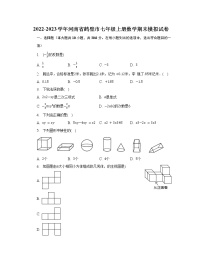 2022-2023学年河南省鹤壁市七年级上册数学期末模拟试卷（含解析）