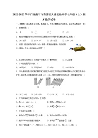 2022-2023学年广西南宁市青秀区天桃实验中学七年级（上）期末数学试卷（含解析）