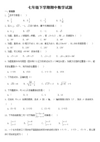 山东省临沂市河东区2023年七年级下学期期中数学试题【含答案】