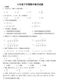 广东省惠州市2023年八年级下学期期中数学试题【含答案】