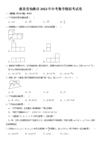 湖北省仙桃市2022-2023学年中考数学模拟考试卷（含答案）