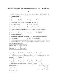 2022-2023学年陕西省榆林市榆阳十中八年级（上）期末数学试卷（含解析）