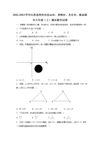 2022-2023学年江苏省苏州市昆山市、常熟市、太仓市、张家港市八年级（上）期末数学试卷（含解析）