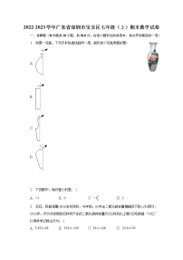 2022-2023学年广东省深圳市宝安区七年级（上）期末数学试卷（含解析）