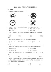 2023年湖北省武汉华中科大附中九年级数学二调模拟卷及答案