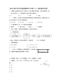 2022-2023学年甘肃省陇南市七年级(上)期末数学试卷(含解析)