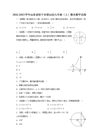 2022-2023学年山东省济宁市梁山县九年级（上）期末数学试卷（含解析）