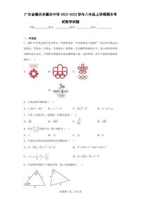 广东省肇庆市肇庆中学2022-2023学年八年级上学期期末考试数学试题